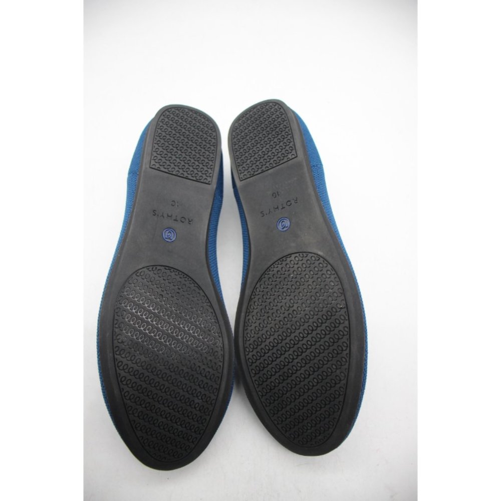 Rothy’s The Flat Women's Size 10 Blue Beige Knit Round Toe Slip On Flats - Picture 7 of 9